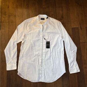 Emporio Armani White Casual Button Down Shirt